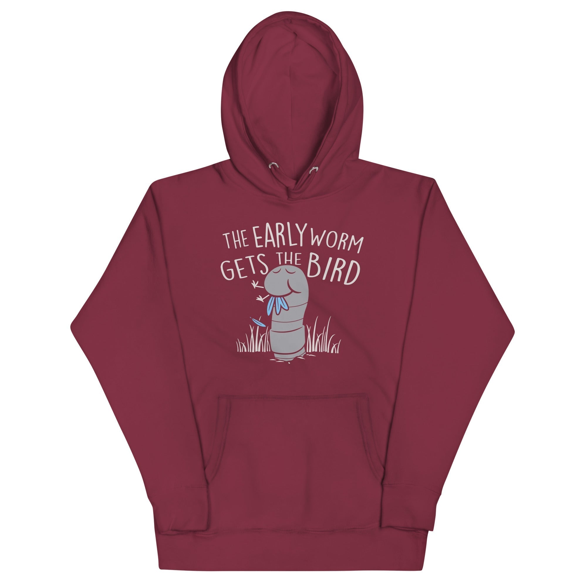 The Early Worm Gets The Bird Unisex Hoodie T-Shirts, Sweatshirt | PureTeeCo.com (Image 2)