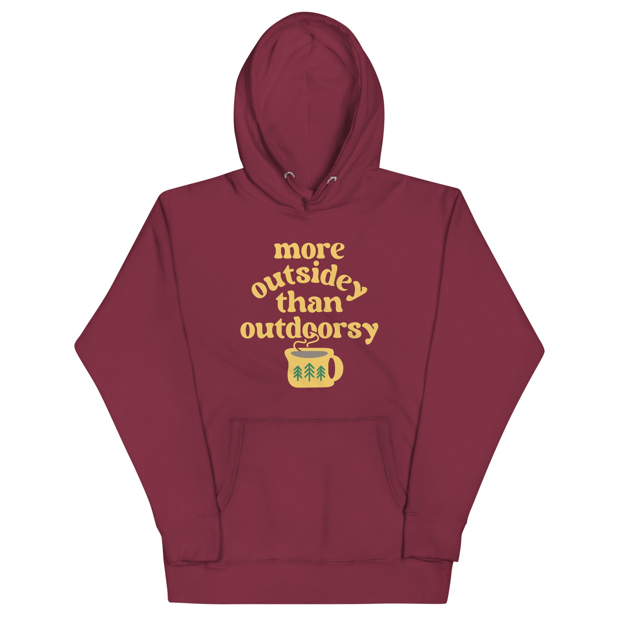 More Outsidey Than Outdoorsy Unisex Hoodie T-Shirts, Sweatshirt | PureTeeCo.com (Image 4)