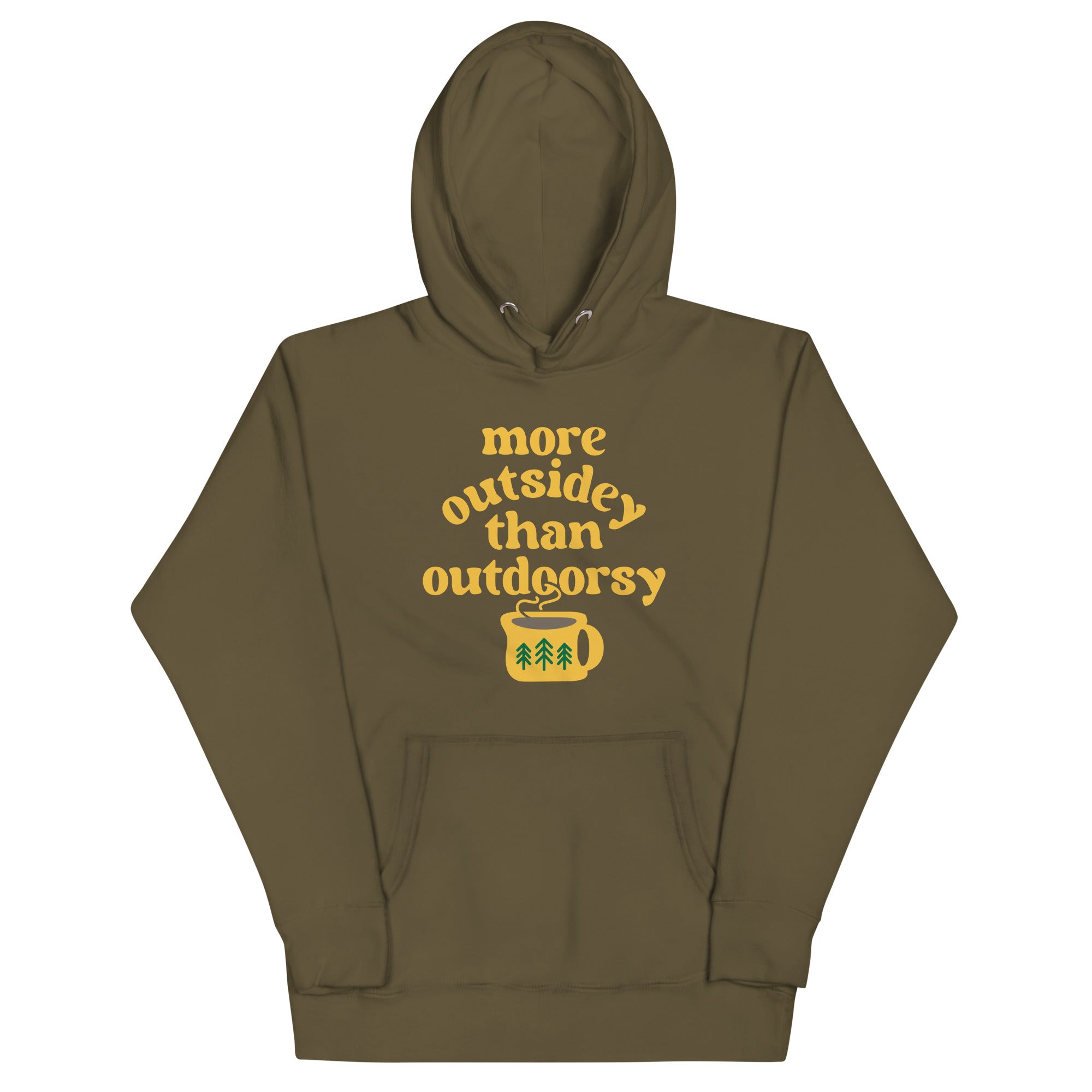 More Outsidey Than Outdoorsy Unisex Hoodie T-Shirts, Sweatshirt | PureTeeCo.com (Image 1)
