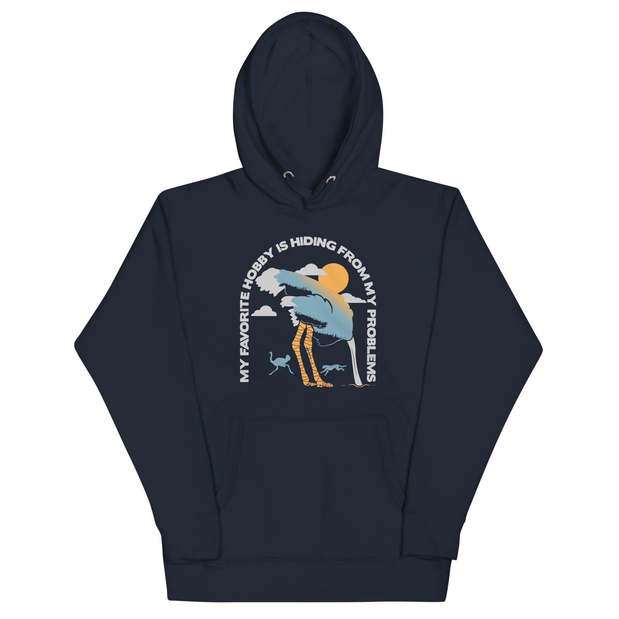 My Favorite Hobby Is Hiding From My Problems Unisex Hoodie T-Shirts, Sweatshirt | PureTeeCo.com (Image 2)