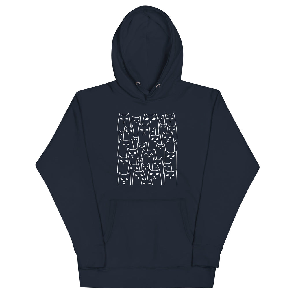 Suspicious Cats Unisex Hoodie T-Shirts, Sweatshirt | PureTeeCo.com (Image 3)