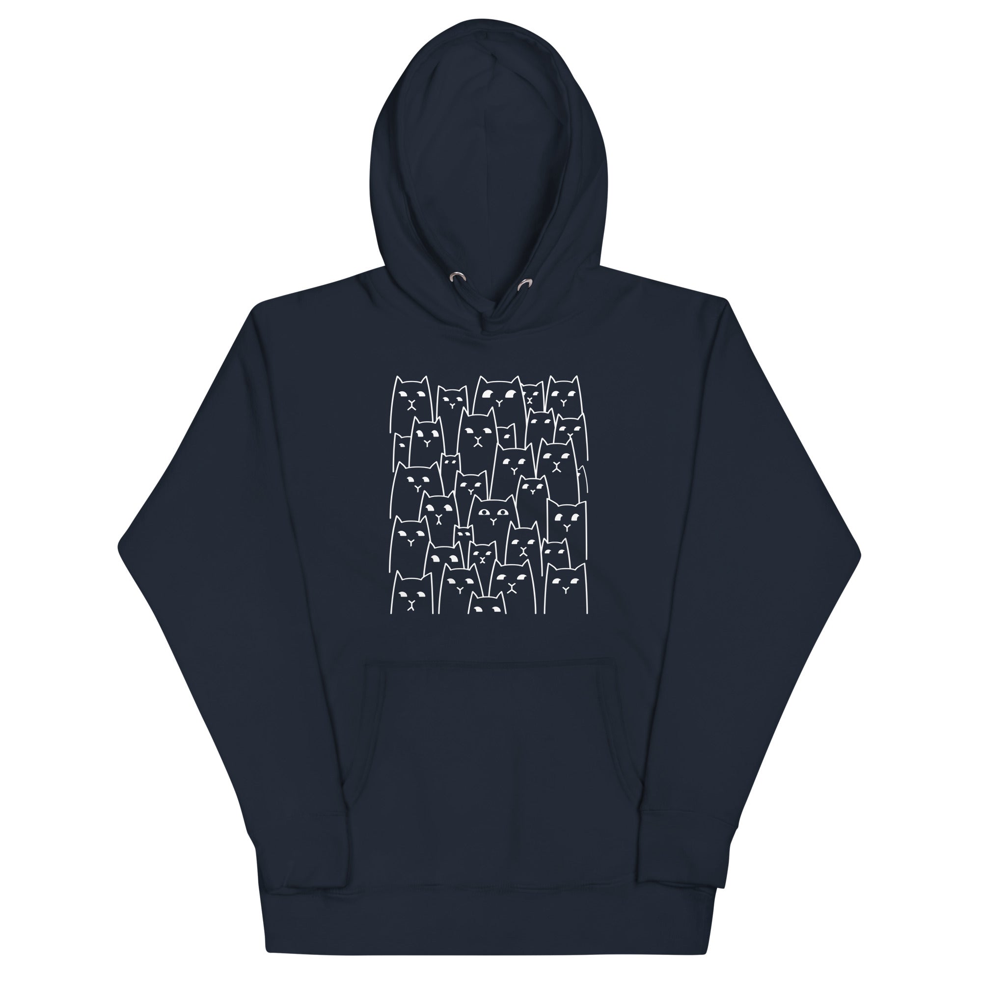 Suspicious Cats Unisex Hoodie T-Shirts, Sweatshirt | PureTeeCo.com (Image 3)