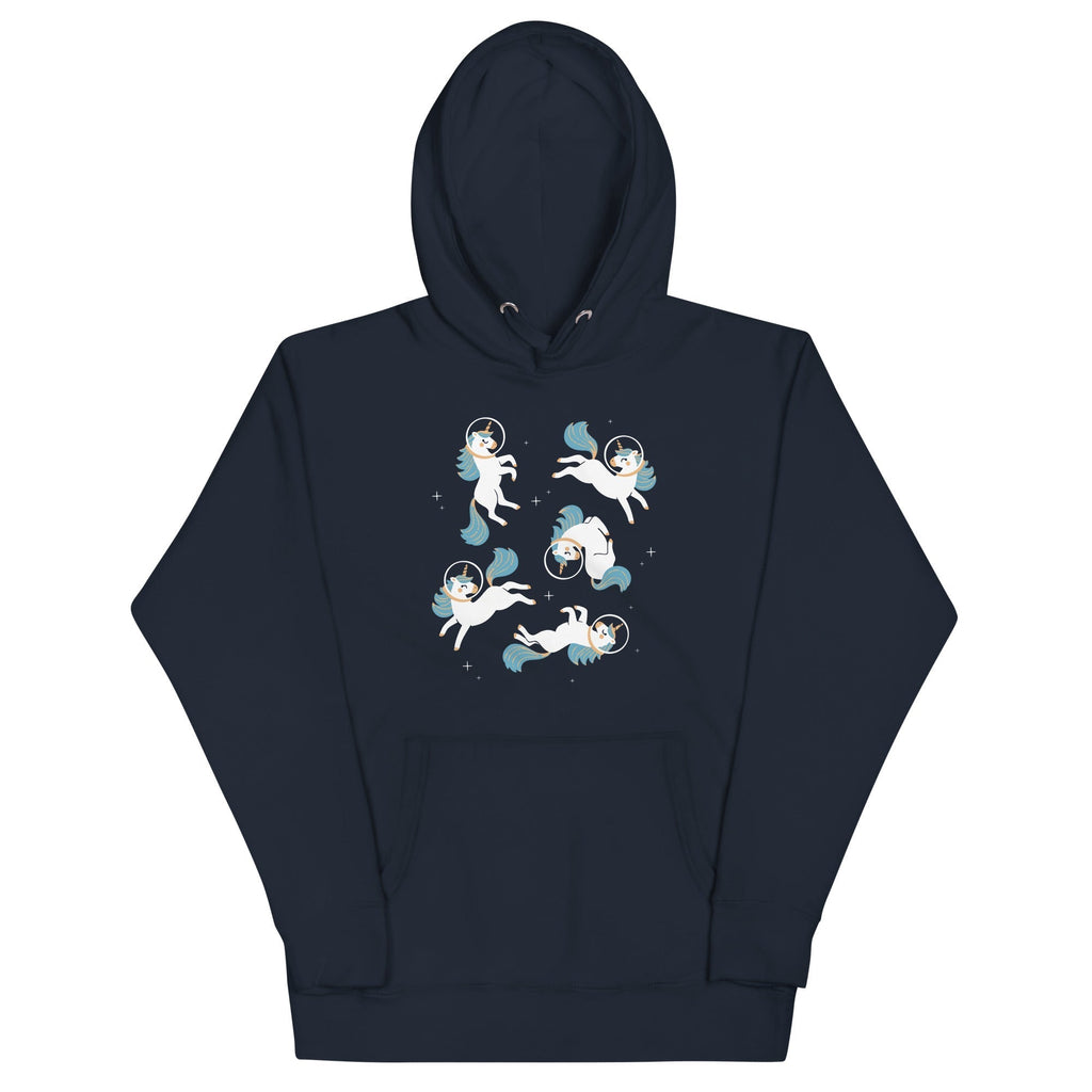 Unicorns In Space Unisex Hoodie T-Shirts, Sweatshirt | PureTeeCo.com (Image 2)
