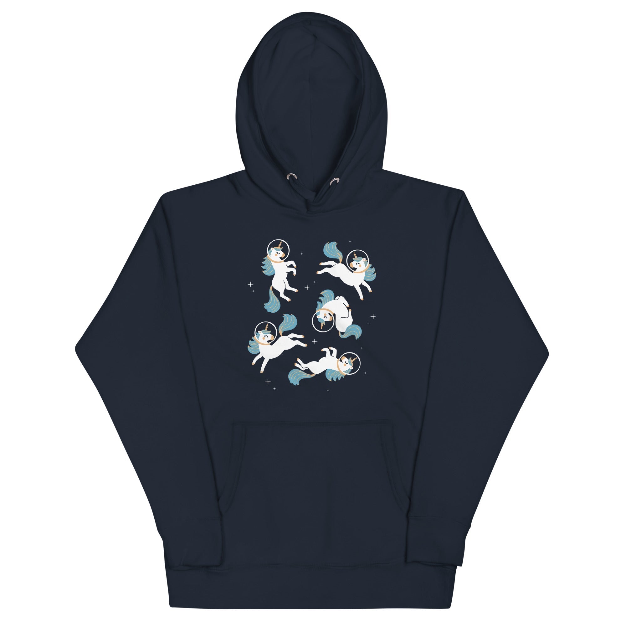 Unicorns In Space Unisex Hoodie T-Shirts, Sweatshirt | PureTeeCo.com (Image 2)