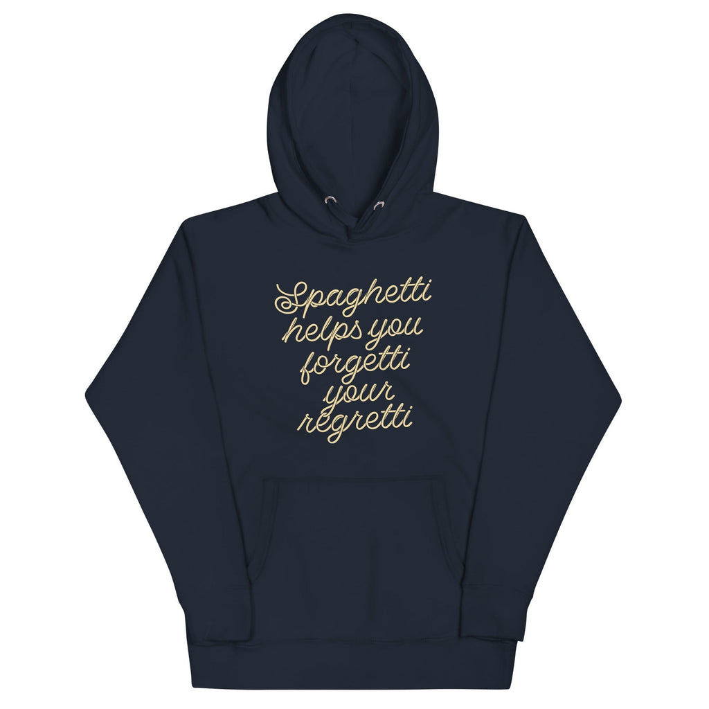 Spaghetti Helps You Forgetti Your Regretti Unisex Hoodie T-Shirts, Sweatshirt | PureTeeCo.com (Image 3)