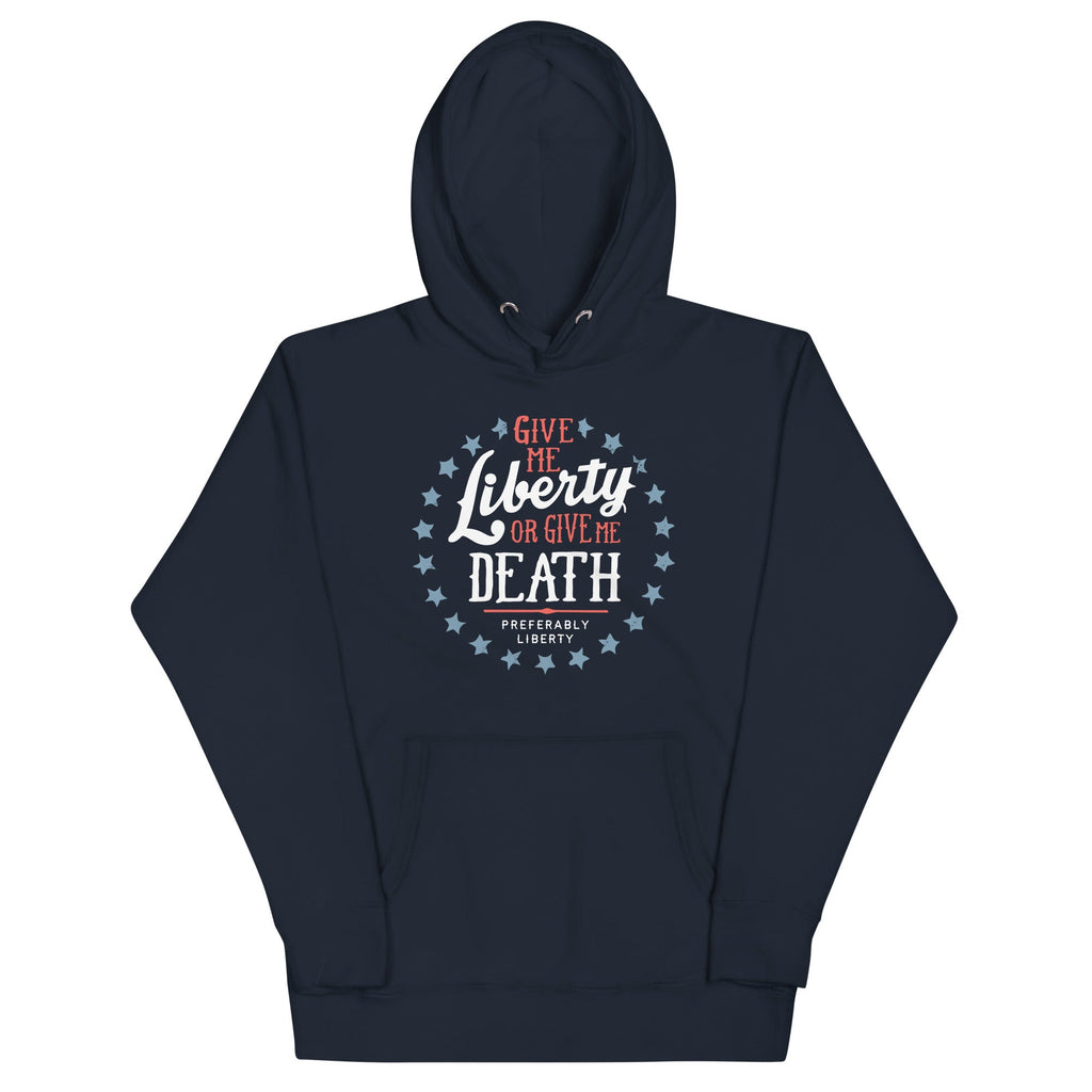 Liberty Or Death, Preferably Liberty Unisex Hoodie T-Shirts, Sweatshirt | PureTeeCo.com (Image 2)