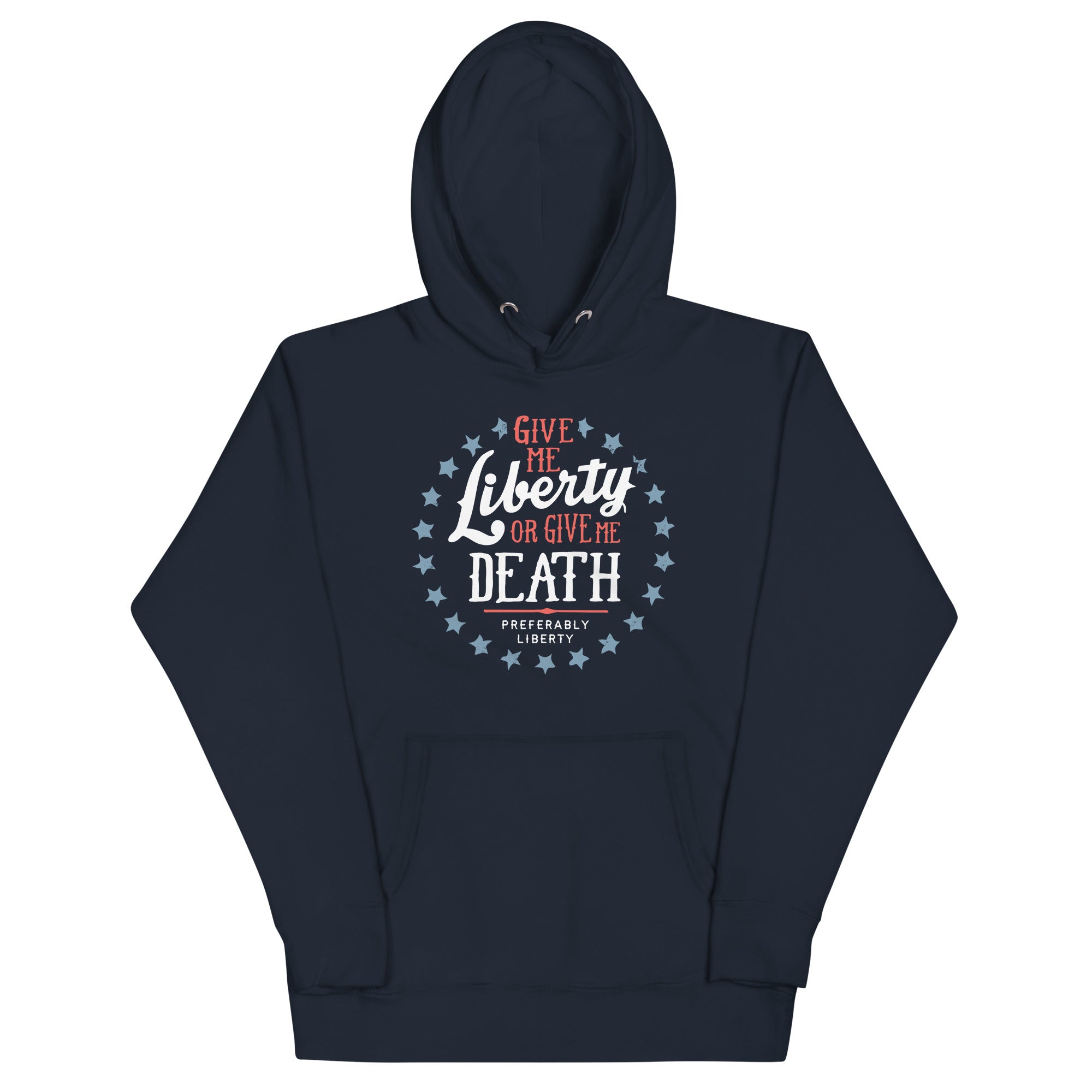 Liberty Or Death, Preferably Liberty Unisex Hoodie T-Shirts, Sweatshirt | PureTeeCo.com (Image 2)