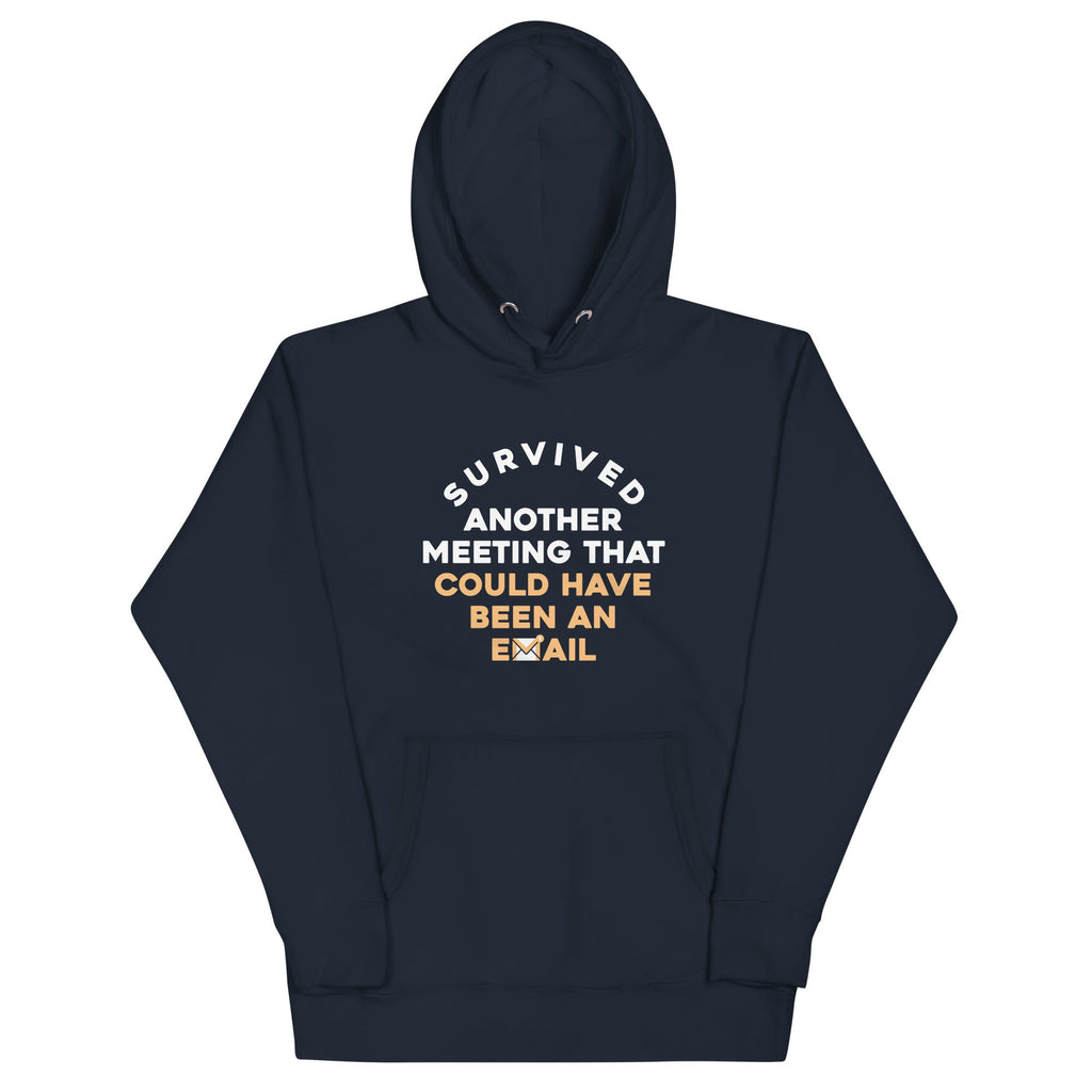 Survived Another Meeting Unisex Hoodie T-Shirts, Sweatshirt | PureTeeCo.com (Image 3)