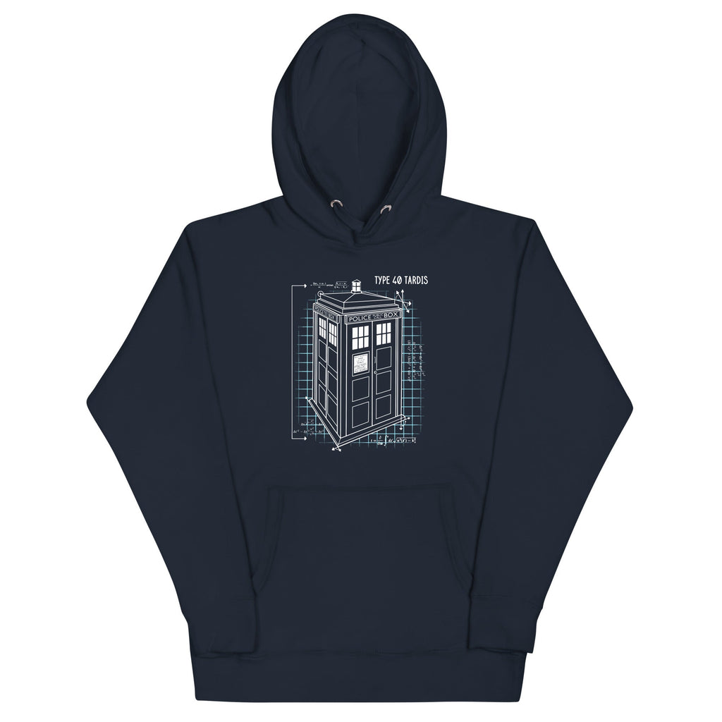 Type 40 Tardis Unisex Hoodie T-Shirts, Sweatshirt | PureTeeCo.com (Image 3)