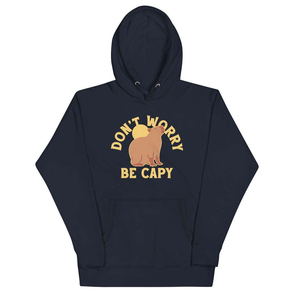 Don't Worry Be Capy Unisex Hoodie T-Shirts, Sweatshirt | PureTeeCo.com (Image 2)