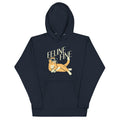 Feline Fine Unisex Hoodie T-Shirts, Sweatshirt | PureTeeCo.com (Image 1)