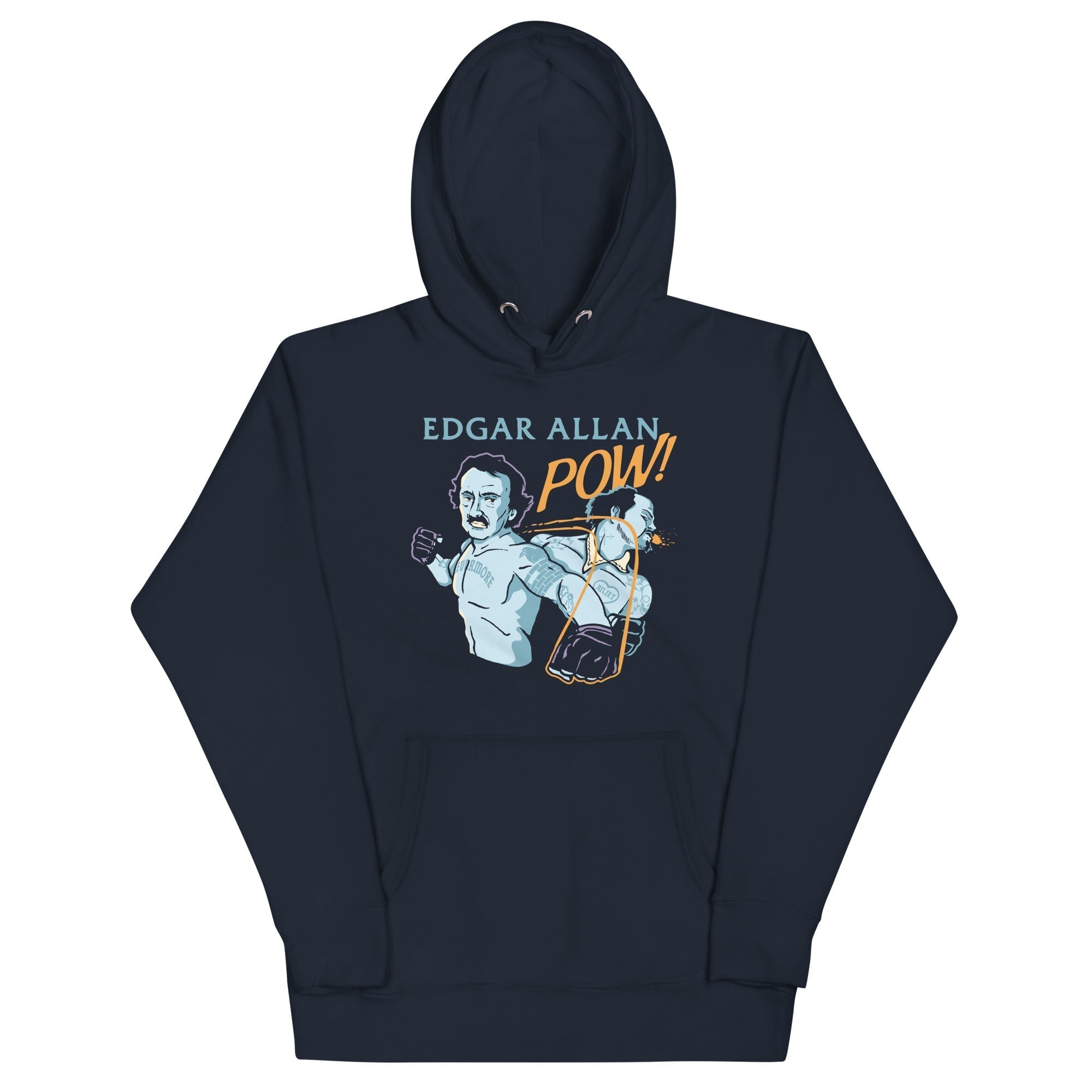 Edgar Allan Pow! Unisex Hoodie T-Shirts, Sweatshirt | PureTeeCo.com (Image 1)