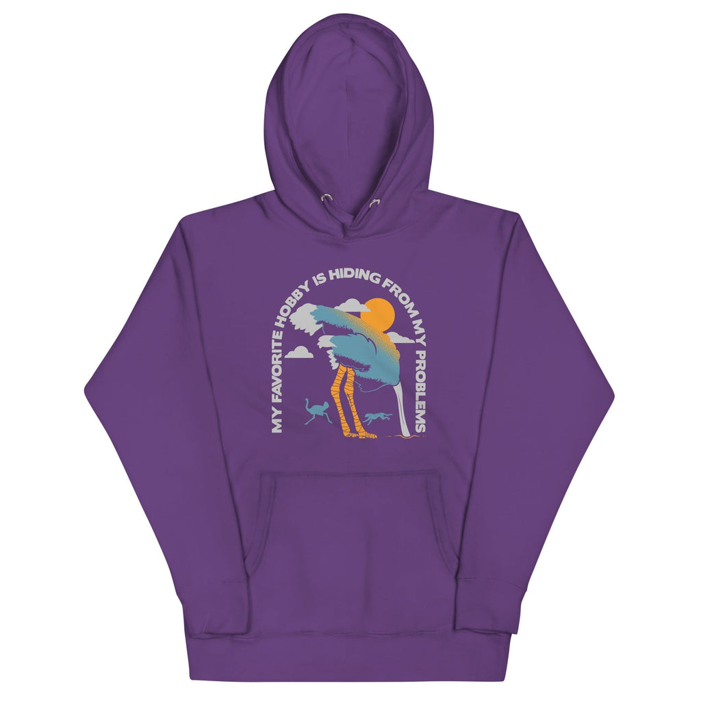 My Favorite Hobby Is Hiding From My Problems Unisex Hoodie T-Shirts, Sweatshirt | PureTeeCo.com (Image 5)