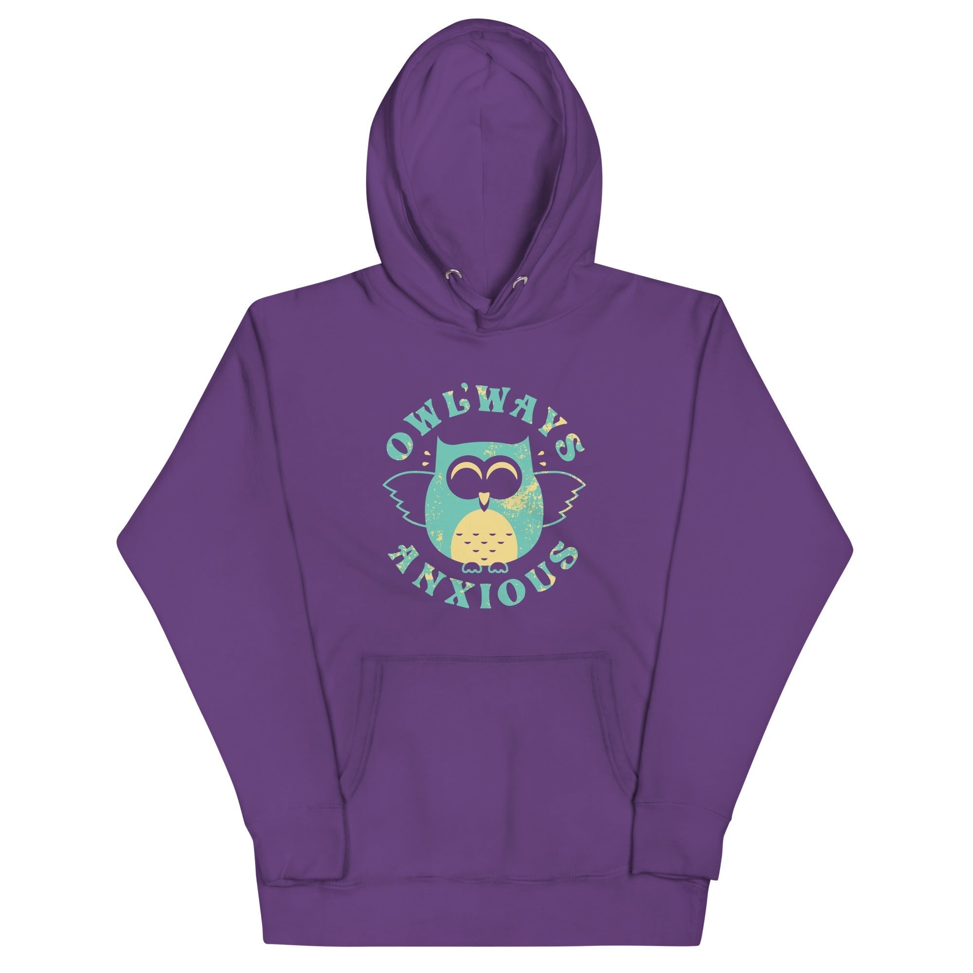 Owlways Anxious Unisex Hoodie T-Shirts, Sweatshirt | PureTeeCo.com (Image 5)