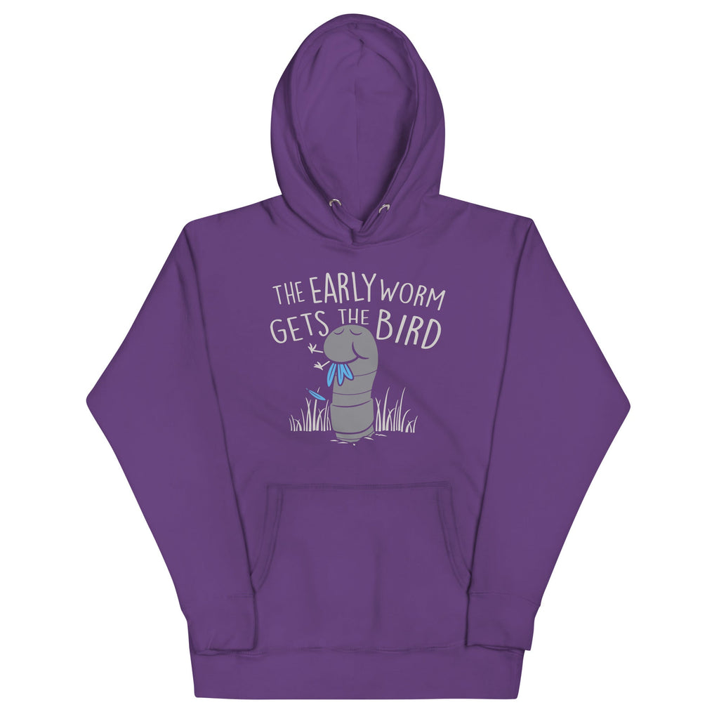 The Early Worm Gets The Bird Unisex Hoodie T-Shirts, Sweatshirt | PureTeeCo.com (Image 3)