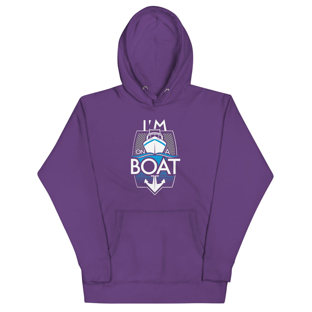 I'm On A Boat Unisex Hoodie T-Shirts, Sweatshirt | PureTeeCo.com (Image 3)