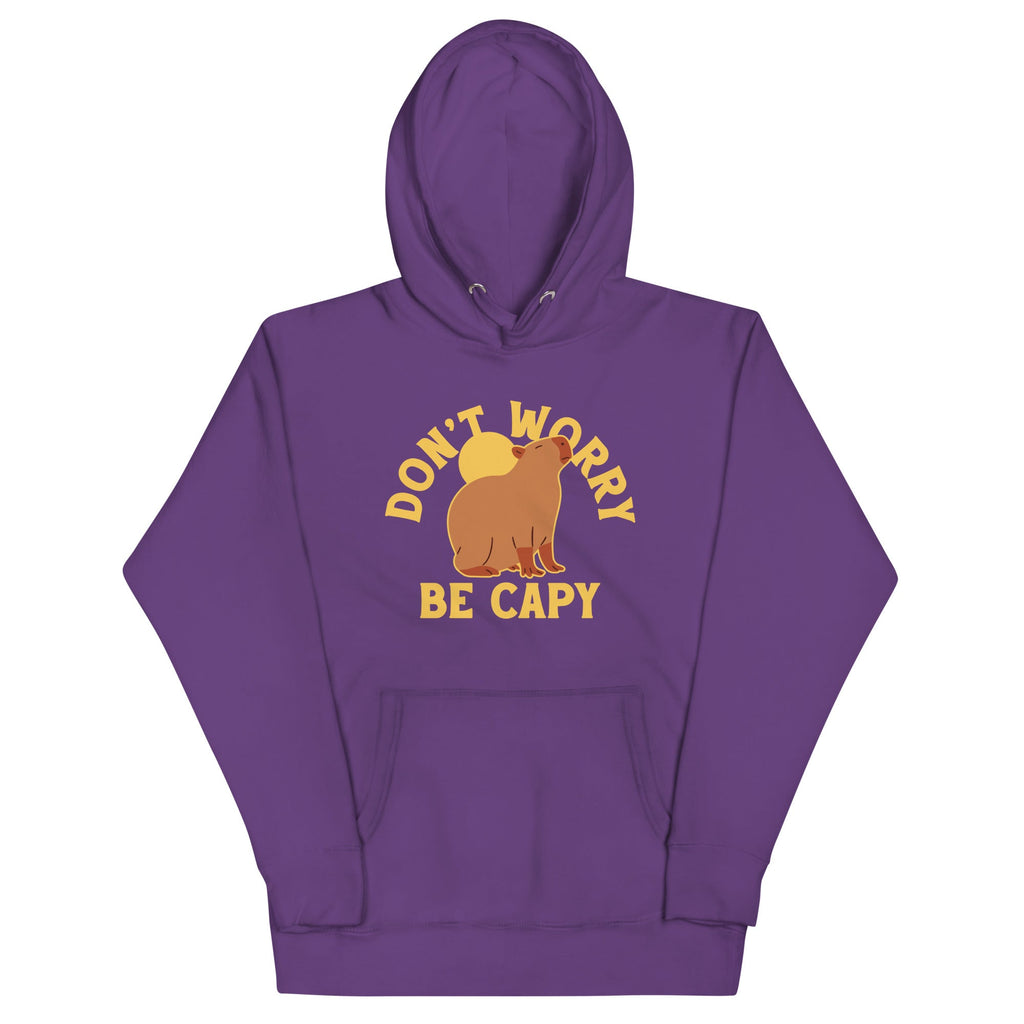 Don't Worry Be Capy Unisex Hoodie T-Shirts, Sweatshirt | PureTeeCo.com (Image 5)