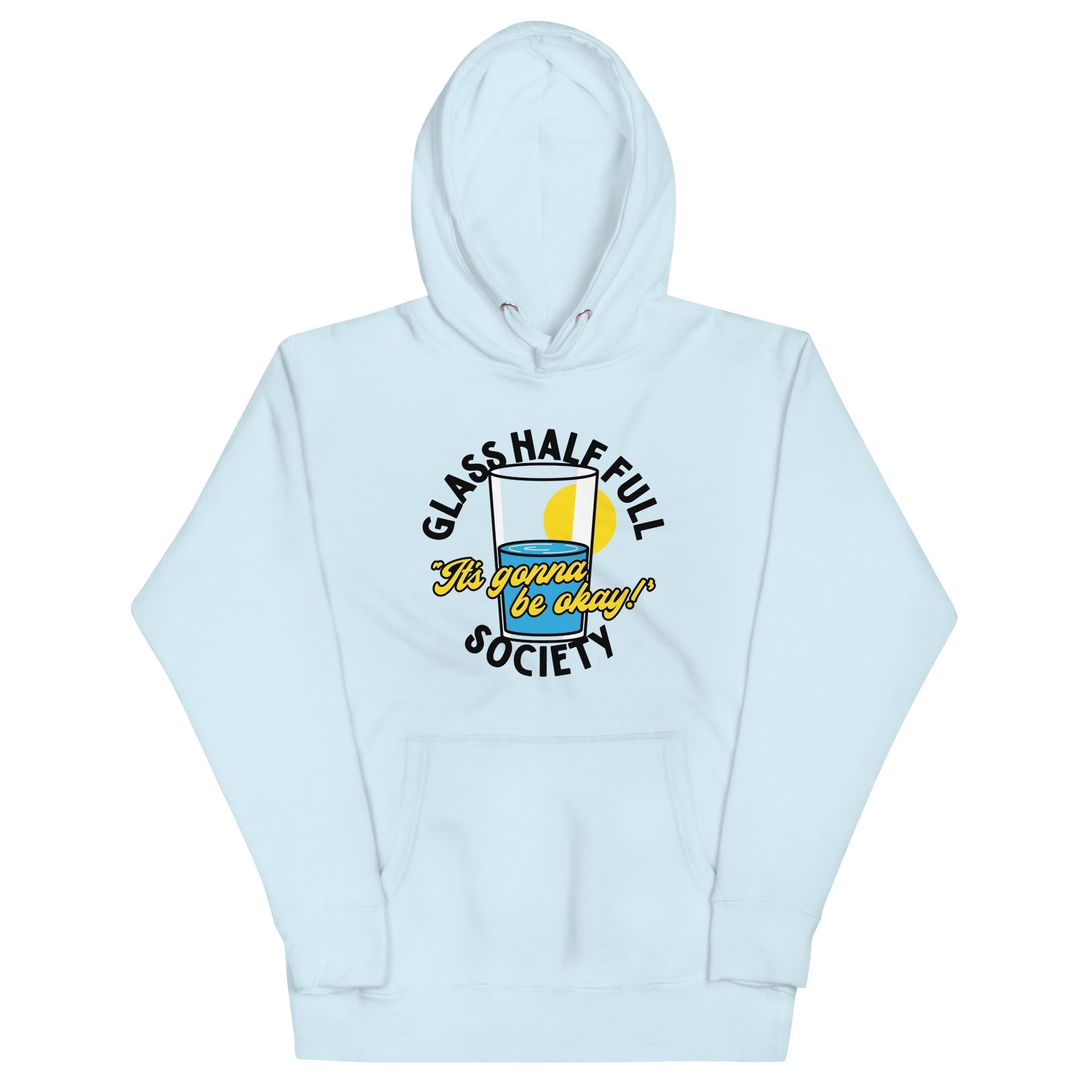 Glass Half Full Society Unisex Hoodie T-Shirts, Sweatshirt | PureTeeCo.com (Image 3)
