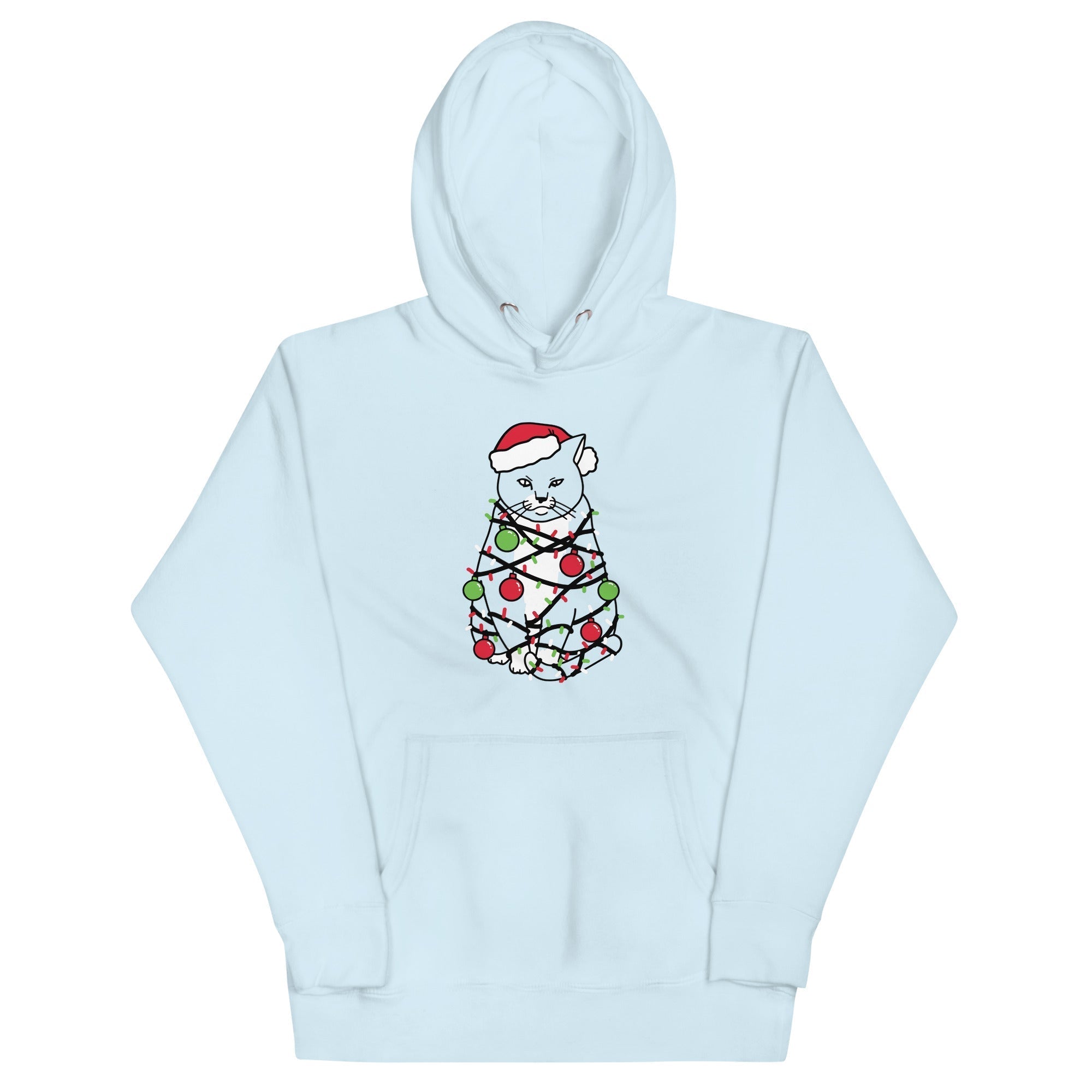 Meowy Christmas Unisex Hoodie T-Shirts, Sweatshirt | PureTeeCo.com (Image 3)