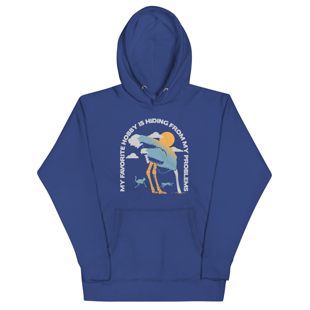 My Favorite Hobby Is Hiding From My Problems Unisex Hoodie T-Shirts, Sweatshirt | PureTeeCo.com (Image 4)