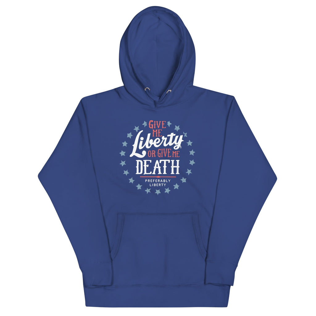 Liberty Or Death, Preferably Liberty Unisex Hoodie T-Shirts, Sweatshirt | PureTeeCo.com (Image 3)