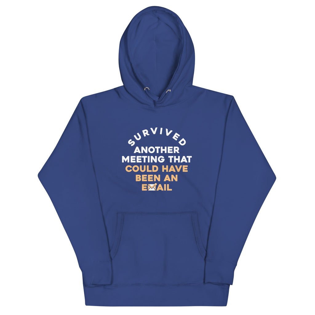Survived Another Meeting Unisex Hoodie T-Shirts, Sweatshirt | PureTeeCo.com (Image 4)