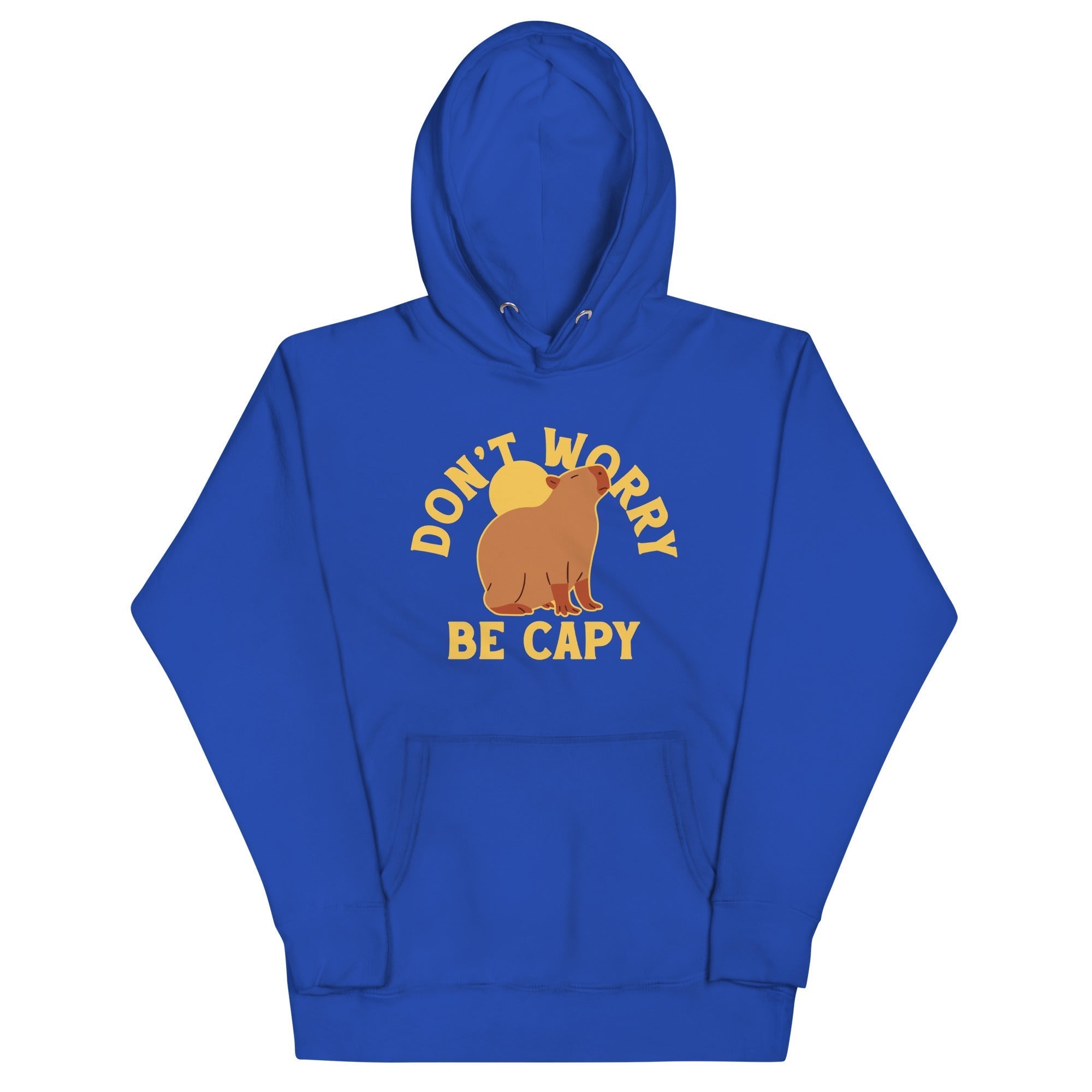 Don't Worry Be Capy Unisex Hoodie T-Shirts, Sweatshirt | PureTeeCo.com (Image 4)