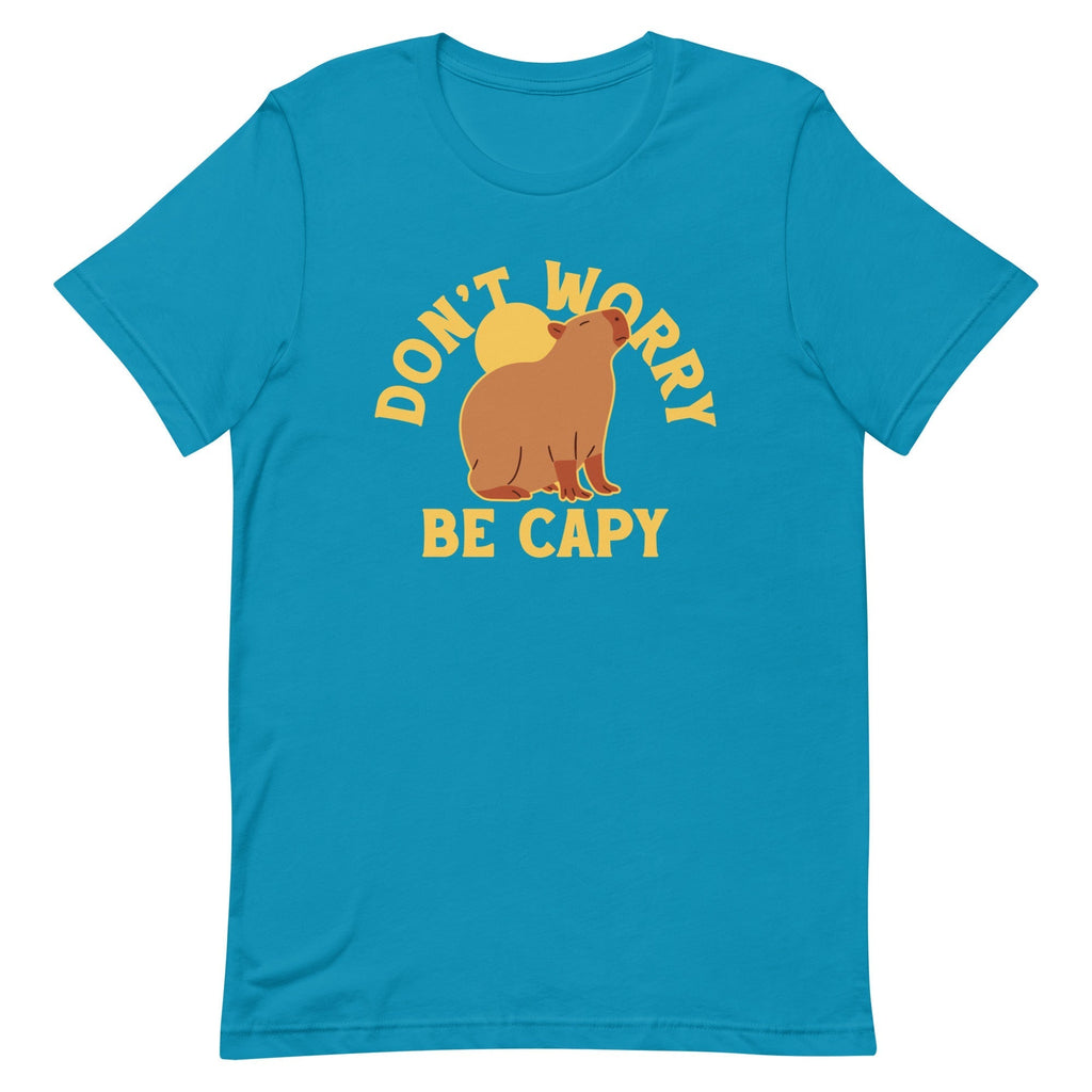 Don't Worry Be Capy Men's Signature Tee Hoodie, Sweatshirt | PureTeeCo.com (Image 5)