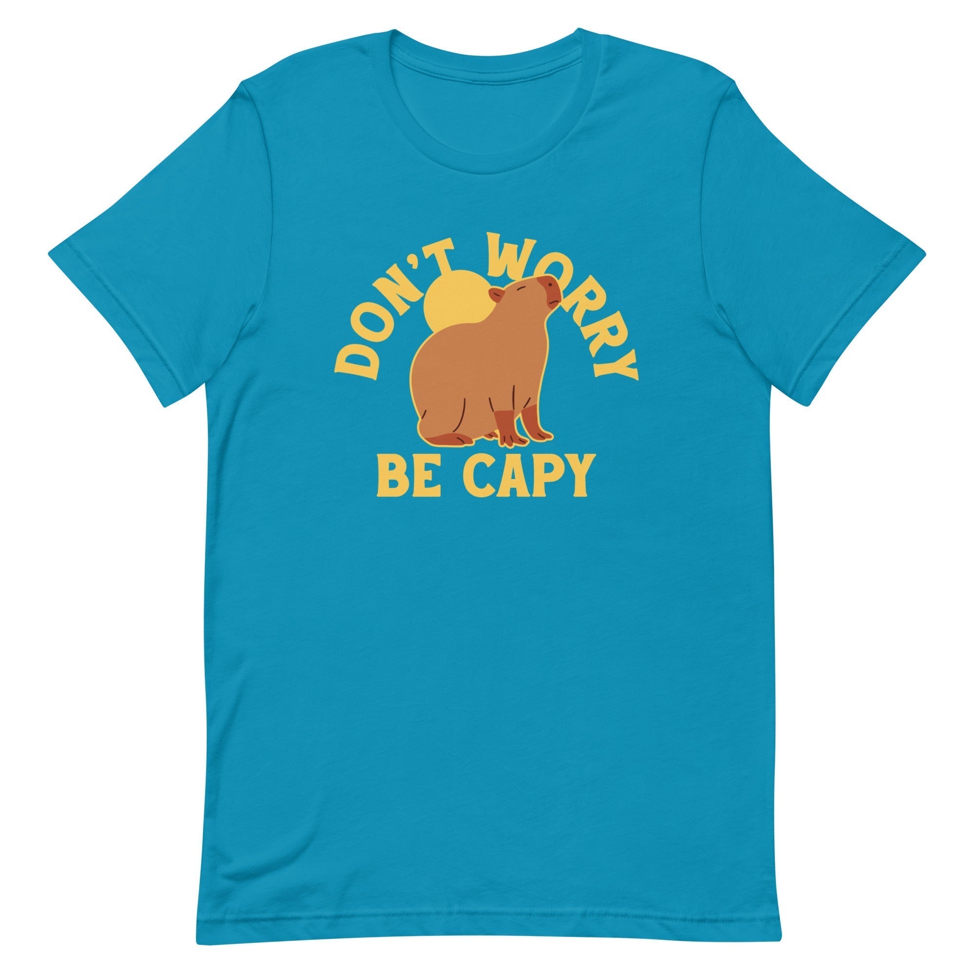 Don't Worry Be Capy Men's Signature Tee Hoodie, Sweatshirt | PureTeeCo.com (Image 5)