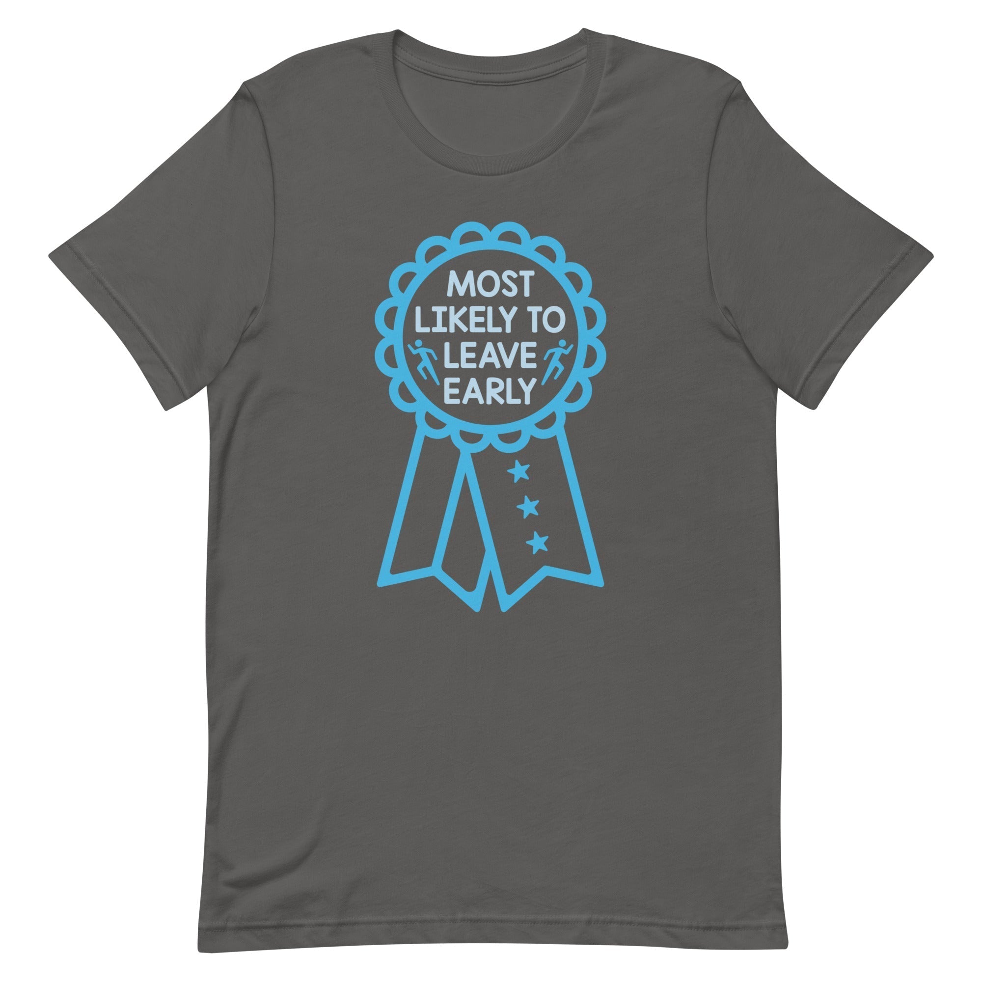 Most Likely To Leave Early Men's Signature Tee Hoodie, Sweatshirt | PureTeeCo.com (Image 1)