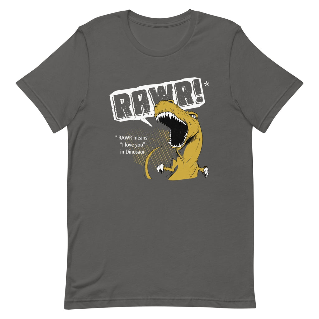 Rawr Means I Love You Men's Signature Tee Hoodie, Sweatshirt | PureTeeCo.com (Image 3)