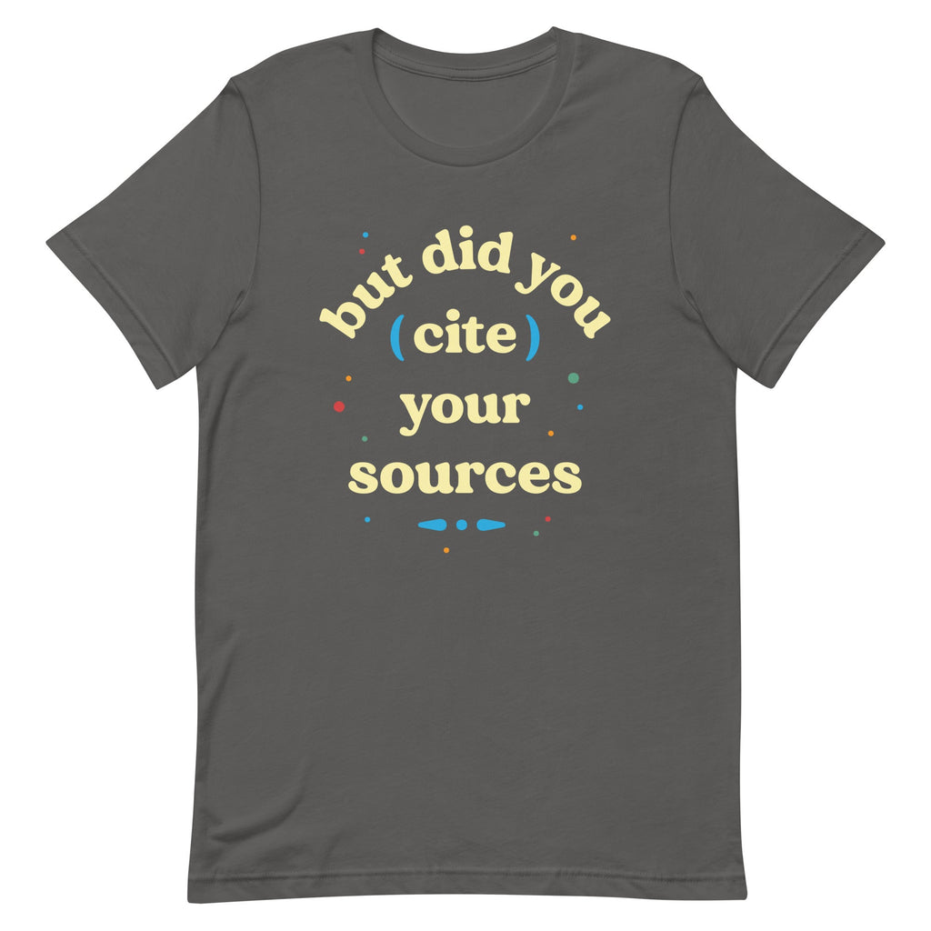 But Did You Cite Your Sources Men's Signature Tee Hoodie, Sweatshirt | PureTeeCo.com (Image 5)