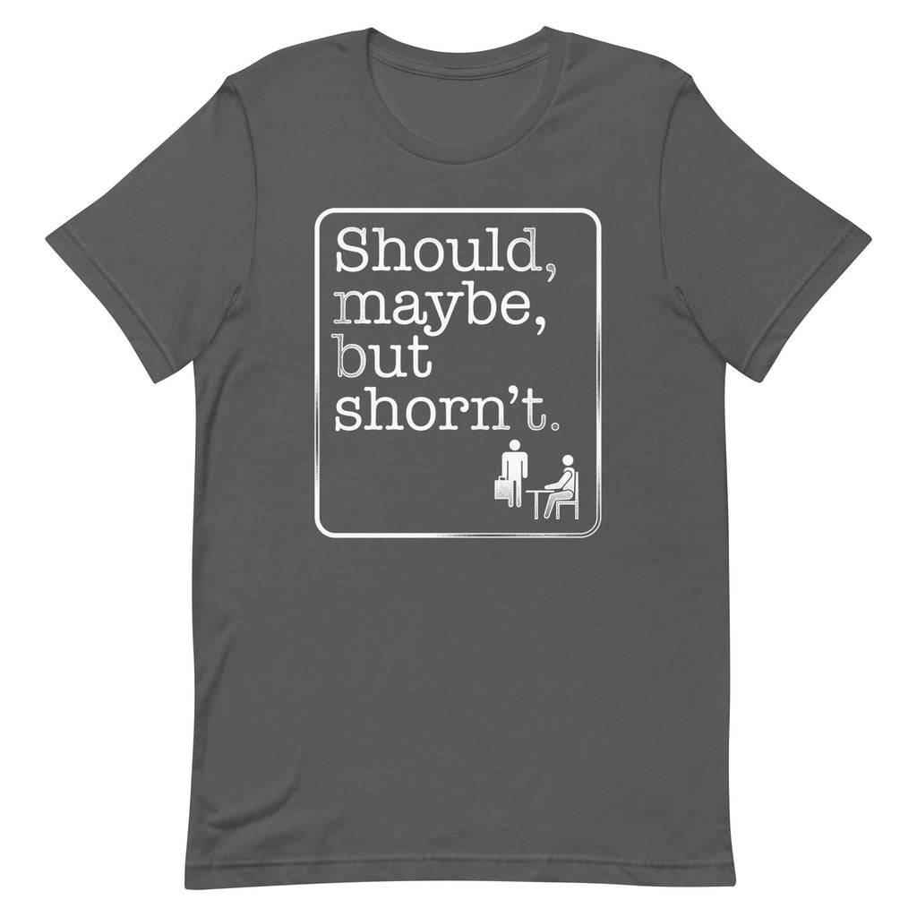 Should, Maybe, But Shorn't Men's Signature Tee Hoodie, Sweatshirt | PureTeeCo.com (Image 4)
