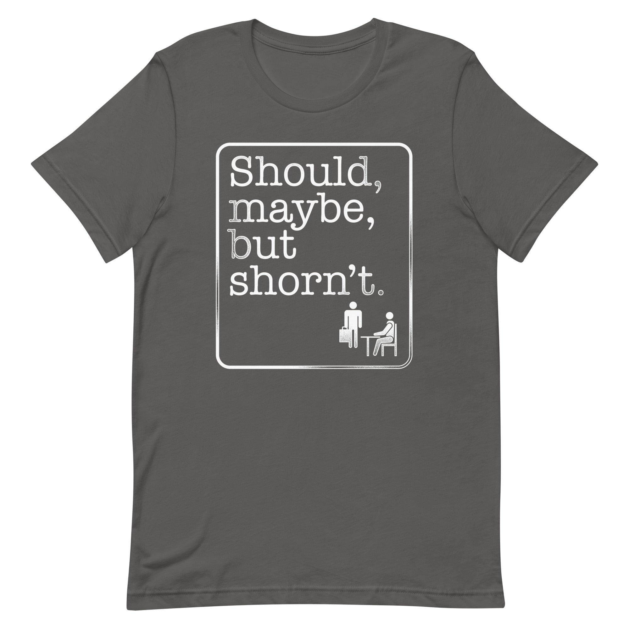 Should, Maybe, But Shorn't Men's Signature Tee Hoodie, Sweatshirt | PureTeeCo.com (Image 4)