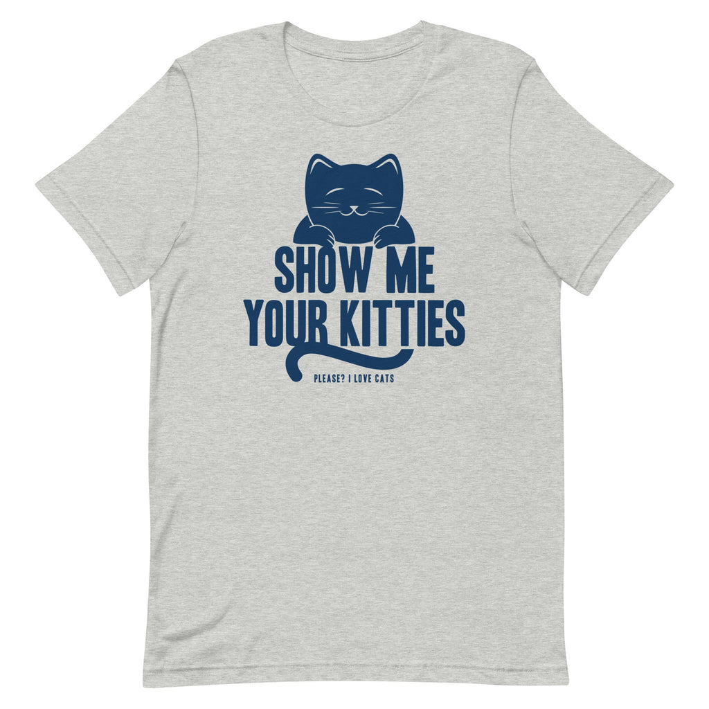 Show Me Your Kitties Men's Signature Tee Hoodie, Sweatshirt | PureTeeCo.com (Image 4)