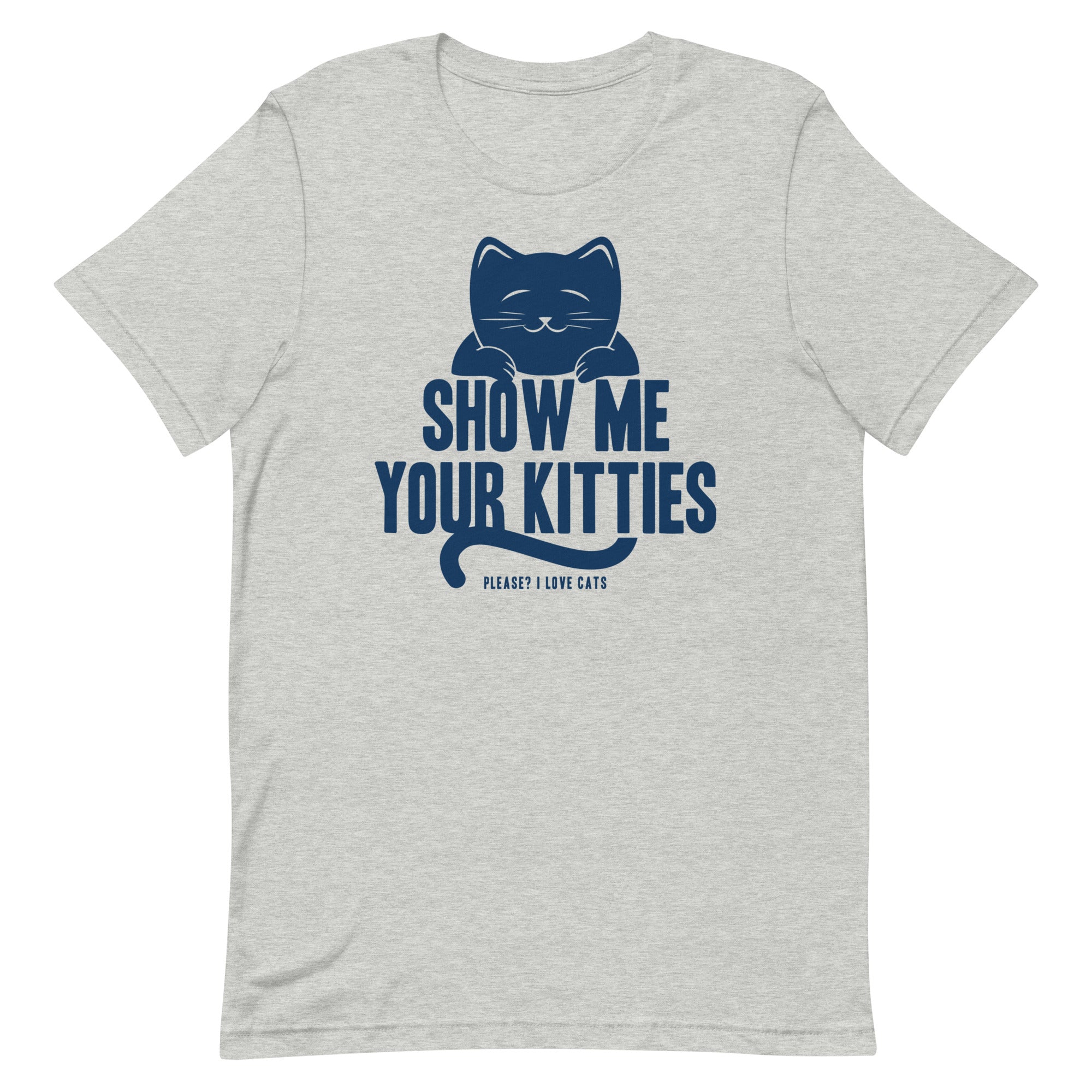 Show Me Your Kitties Men's Signature Tee Hoodie, Sweatshirt | PureTeeCo.com (Image 4)