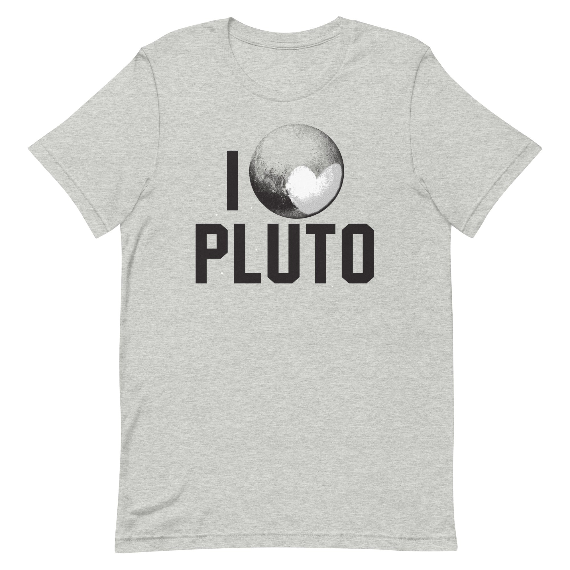 I Heart Pluto Men's Signature Tee Hoodie, Sweatshirt | PureTeeCo.com (Image 1)