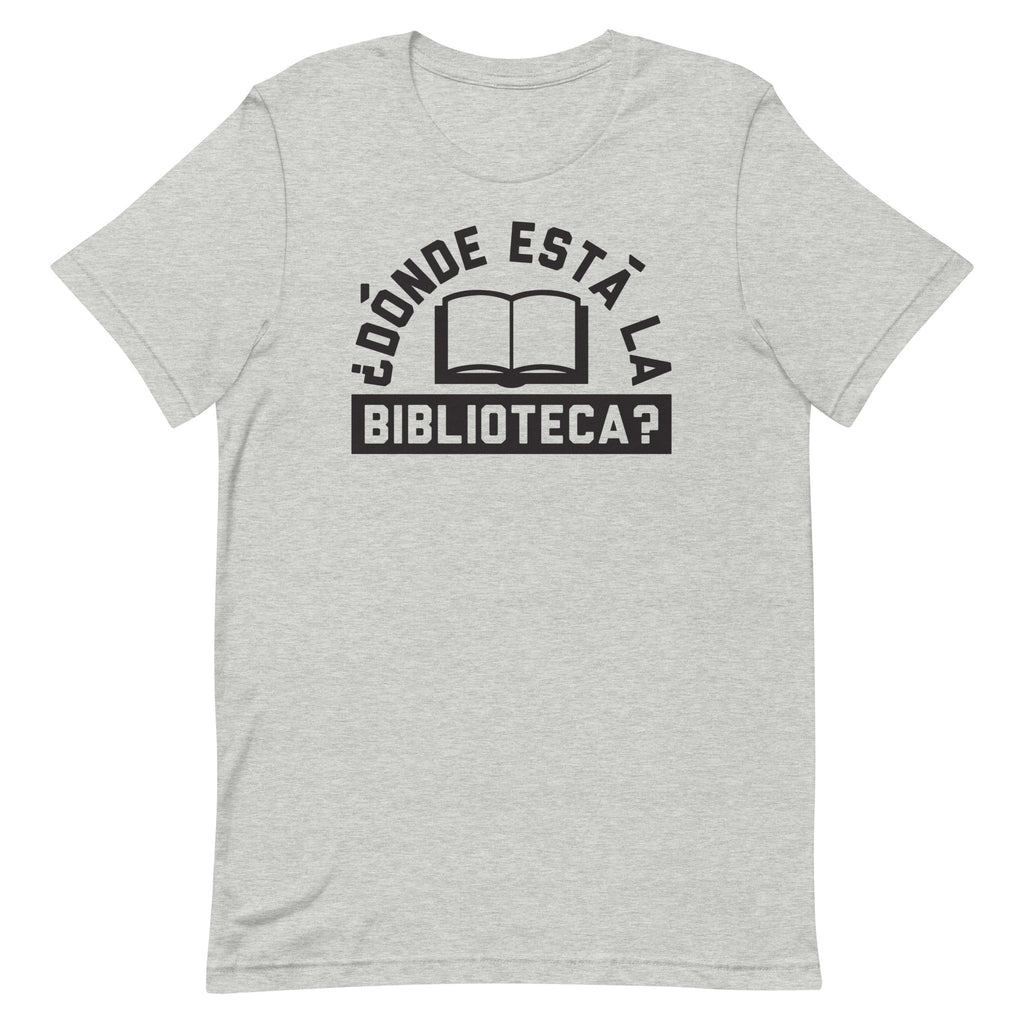 Donde Esta La Biblioteca? Men's Signature Tee Hoodie, Sweatshirt | PureTeeCo.com (Image 4)