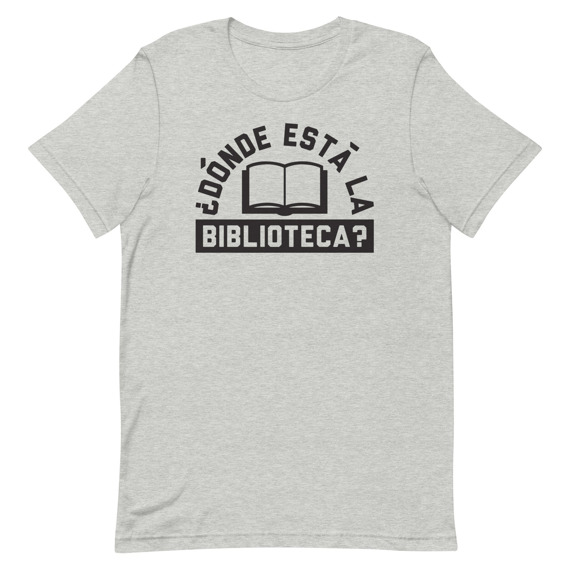Donde Esta La Biblioteca? Men's Signature Tee Hoodie, Sweatshirt | PureTeeCo.com (Image 4)