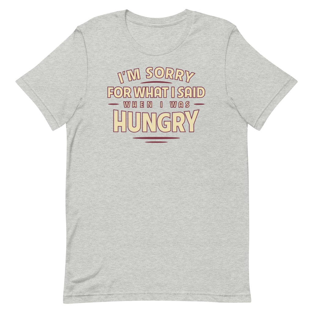 What I Said When I Was Hungry Men's Signature Tee Hoodie, Sweatshirt | PureTeeCo.com (Image 3)
