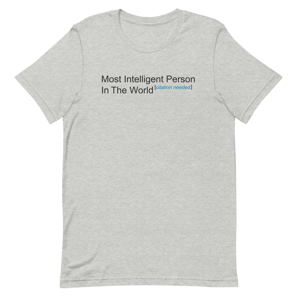 Most Intelligent Person in the World Citation Needed Men's Signature Tee Hoodie, Sweatshirt | PureTeeCo.com (Image 4)