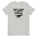 When I Grow Up I Wanna Be A Dinosaur Men's Signature Tee Hoodie, Sweatshirt | PureTeeCo.com (Image 1)