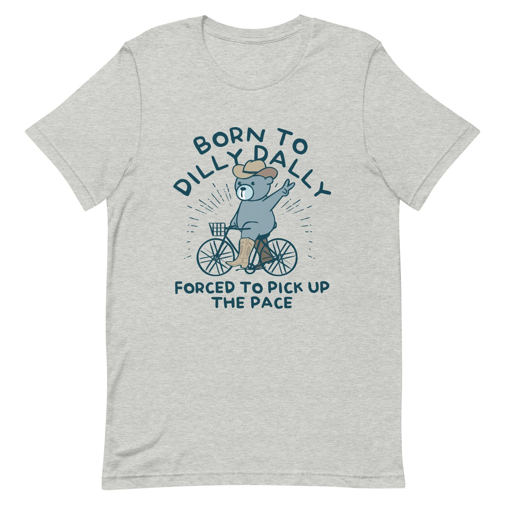 Born To Dilly Dally Forced To Pick Up The Pace Men's Signature Tee Hoodie, Sweatshirt | PureTeeCo.com (Image 2)