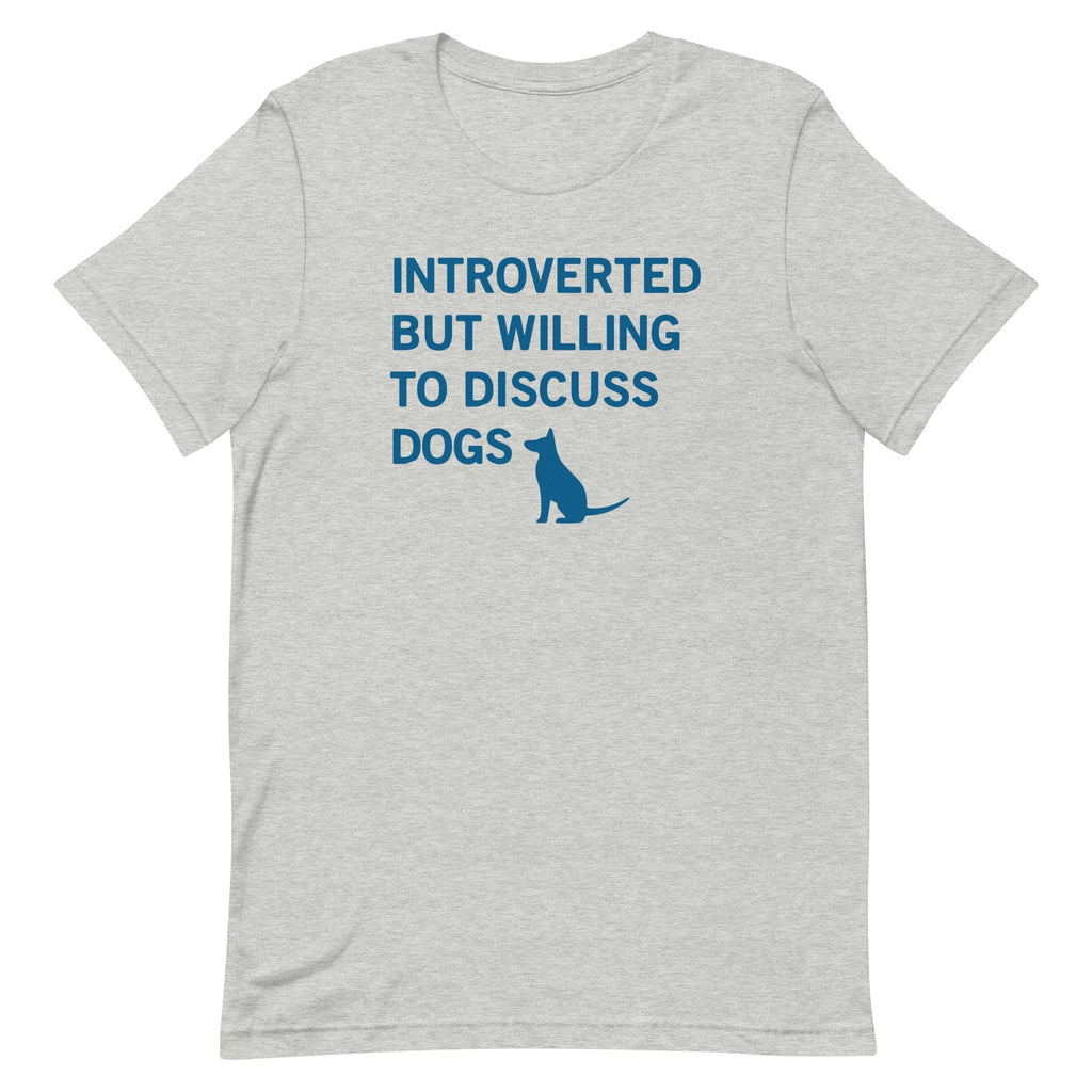 Introverted But Willing To Discuss Dogs Men's Signature Tee Hoodie, Sweatshirt | PureTeeCo.com (Image 5)