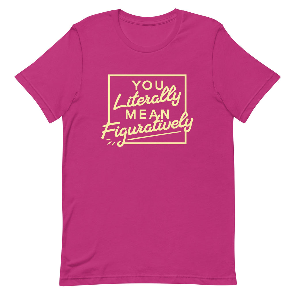 You Literally Mean Figuratively Men's Signature Tee Hoodie, Sweatshirt | PureTeeCo.com (Image 4)