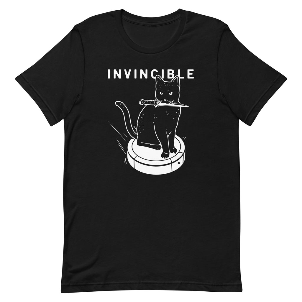 Invincible Cat Men's Signature Tee Hoodie, Sweatshirt | PureTeeCo.com (Image 2)