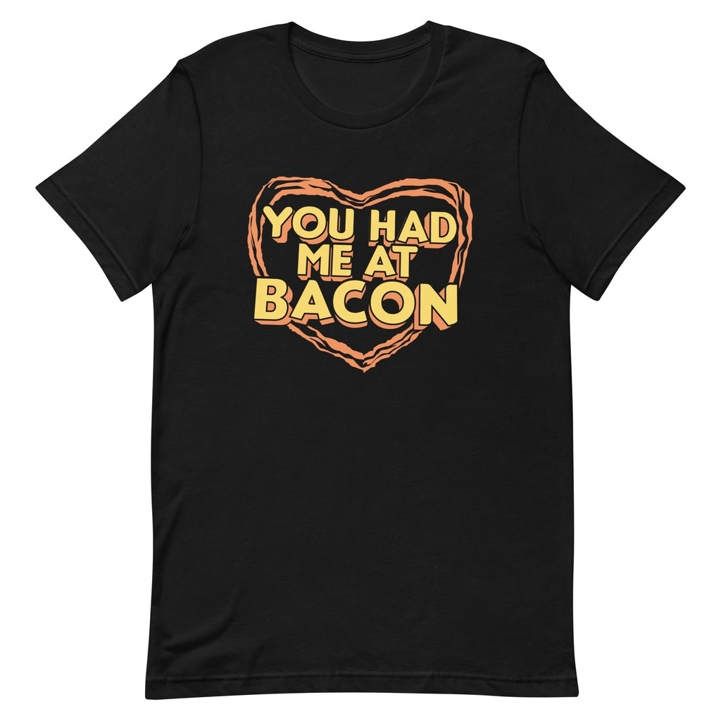 You Had Me At Bacon Men's Signature Tee Hoodie, Sweatshirt | PureTeeCo.com (Image 2)