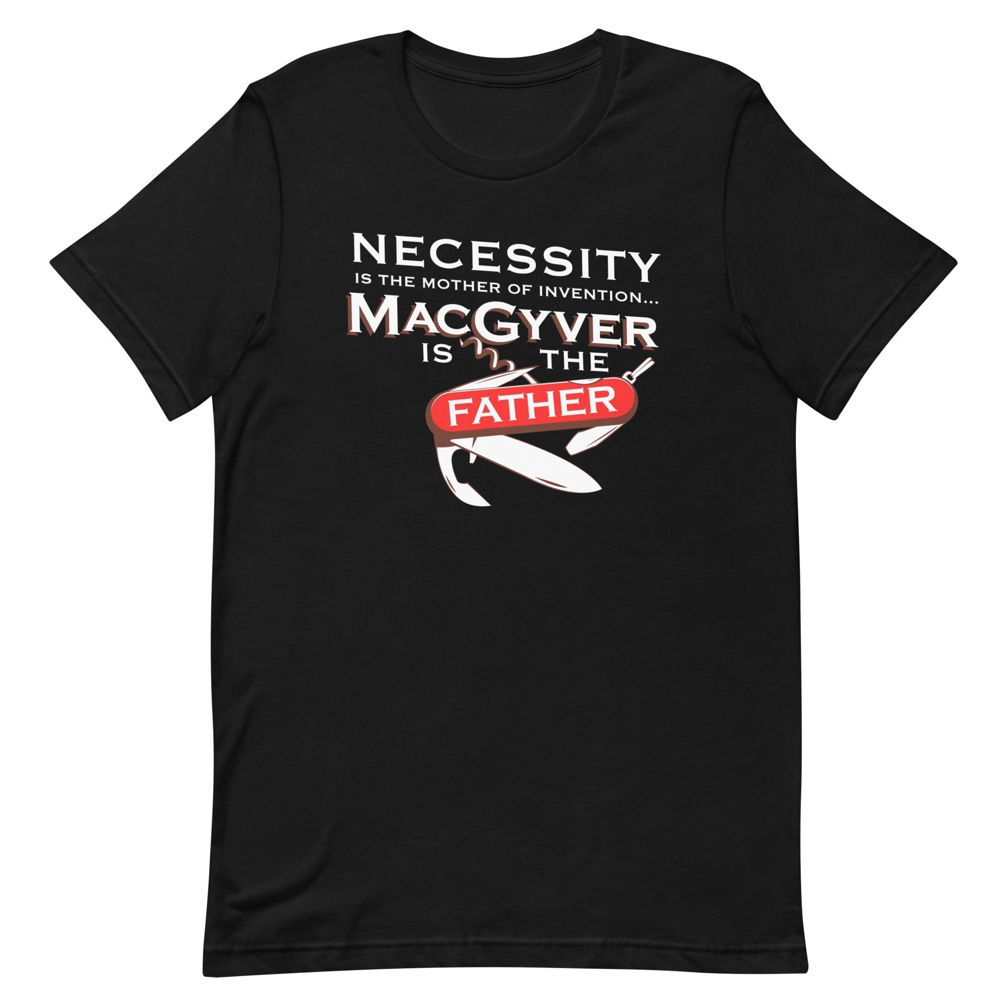 Necessity Is The Mother Men's Signature Tee Hoodie, Sweatshirt | PureTeeCo.com (Image 2)