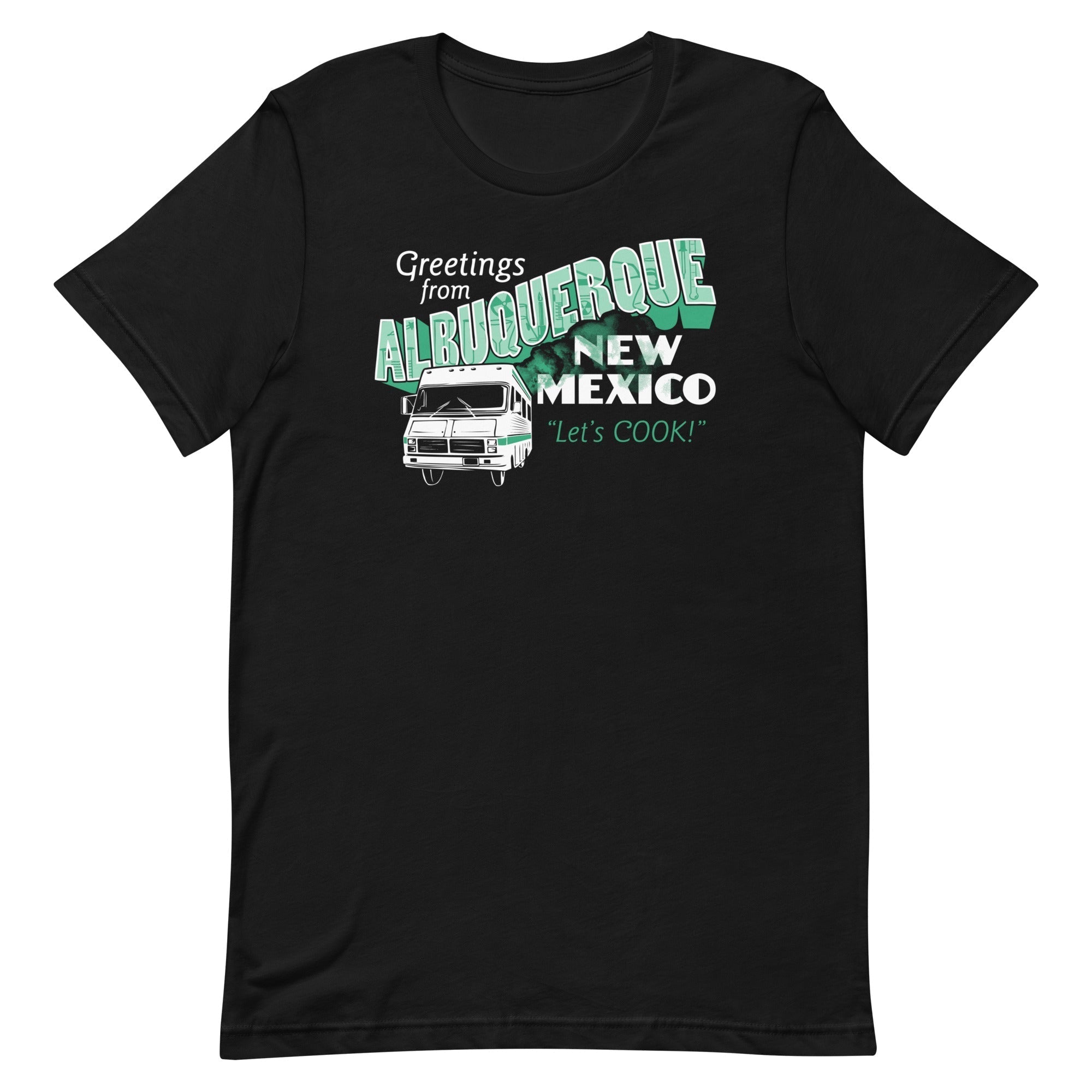 Greetings From Albuquerque Men's Signature Tee Hoodie, Sweatshirt | PureTeeCo.com (Image 1)