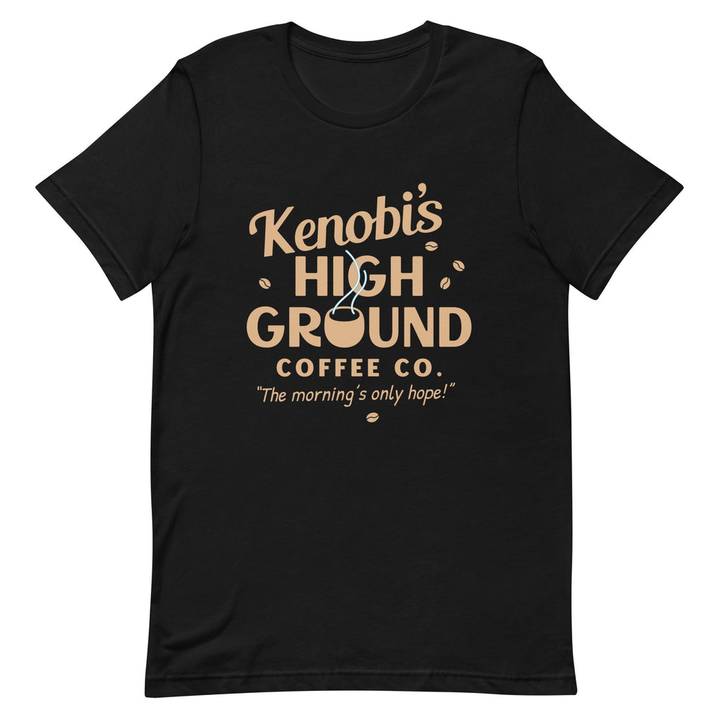 Kenobi's High Ground Coffee Co Men's Signature Tee Hoodie, Sweatshirt | PureTeeCo.com (Image 3)